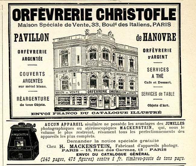 Publicité, 1898 Publicité, 1898