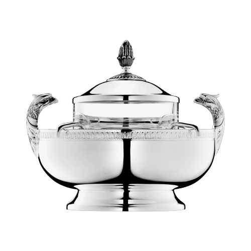 Silver Plated Caviar Serving Set Malmaison