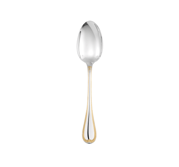 christofle partially gilded silver-plated table spoon 1