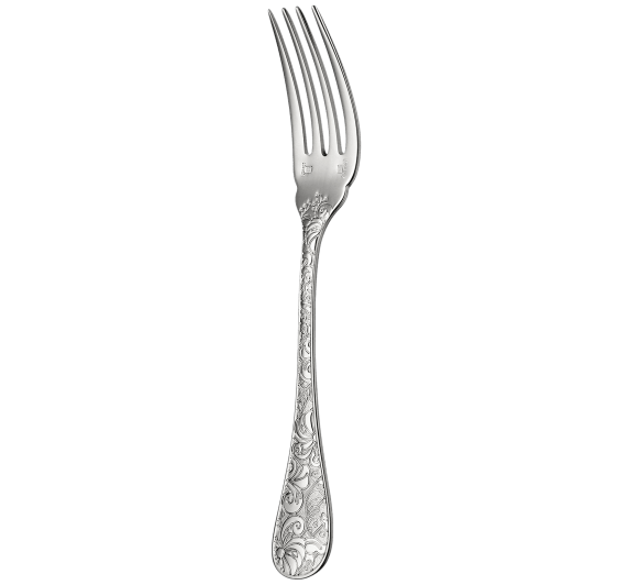 christofle fish fork jardin d'eden  silver plated 3