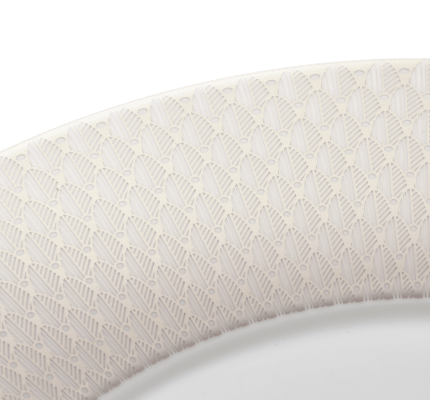 christofle porcelain underplate platinum finish 1