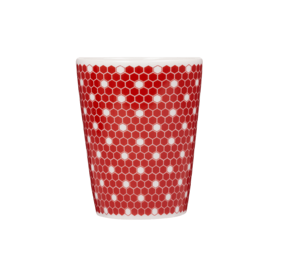 christofle espresso cup - red 1