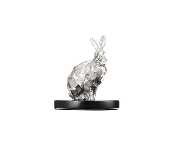 Sitting Rabbit in Sterling Silver - Haute Orfèvrerie Sitting Rabbit in Sterling Silver - Haute Orfèvrerie