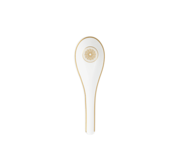 christofle porcelain chinese spoon gold finish 0