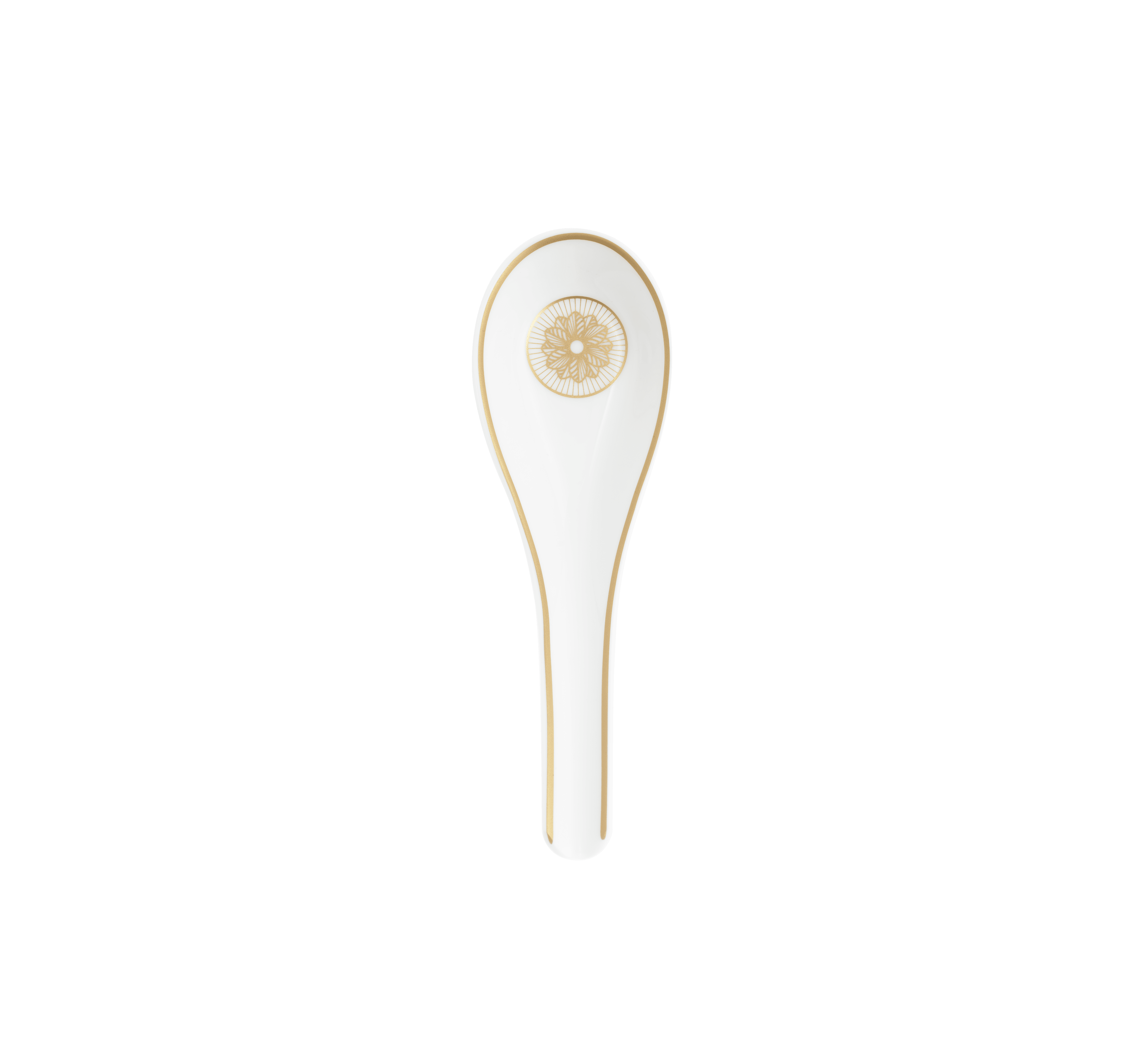 christofle porcelain chinese spoon gold finish 0