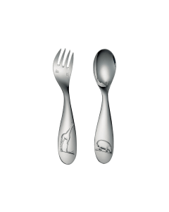 【さーや】Christofleベビー　スプーン＆フォークセット Christofle (クリストフル) チャーリーベア スプーン&フォーク