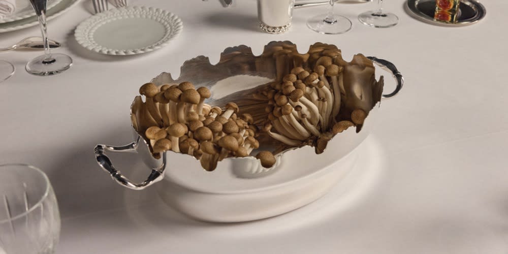Christofle トレー ヴェルティゴ シルバーコーティング 美品 ヴェルティゴ ビジネスカードトレー
