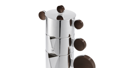 Cafetière Gigogne en métal argenté