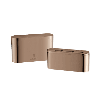 christofle copper stainless steel case - 24-piece stainless steel (sold empty) 1