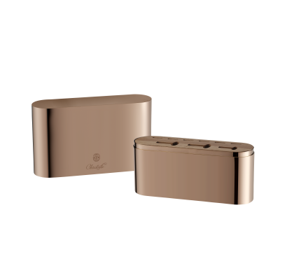christofle copper stainless steel case - 24-piece stainless steel (sold empty) 1