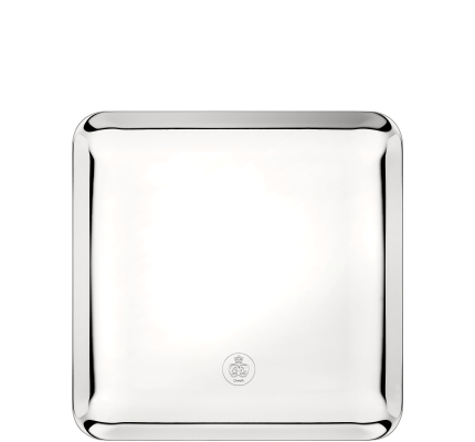 Silver-Plated Large Square Platter 20x20