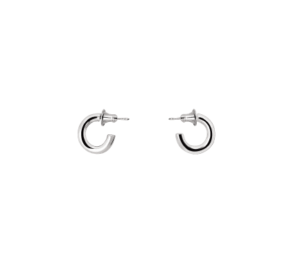 christofle medium hoop earrings  idole de christofle sterling silver 1