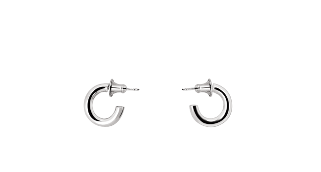 christofle medium hoop earrings  idole de christofle sterling silver 1