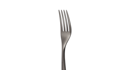 christofle stainless steel dessert fork - black colour 3