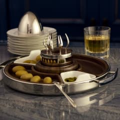 CHRISTOFLE URBAN 6 Fourchettes A Dessert L. 16,5 cm RARE Métal argenté CHRISTOFLE URBAN 6 Fourchettes A Dessert L. 16,5 cm RARE Métal argenté
