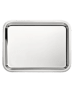 christofle Plateau rectangulaire en métal argenté - 36 x 28 cm