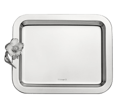 christofle small silver-plated rectangular tray - 20 x 16 cm 1