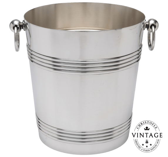 christofle biarritz champagne bucket, silverware - vintage 1