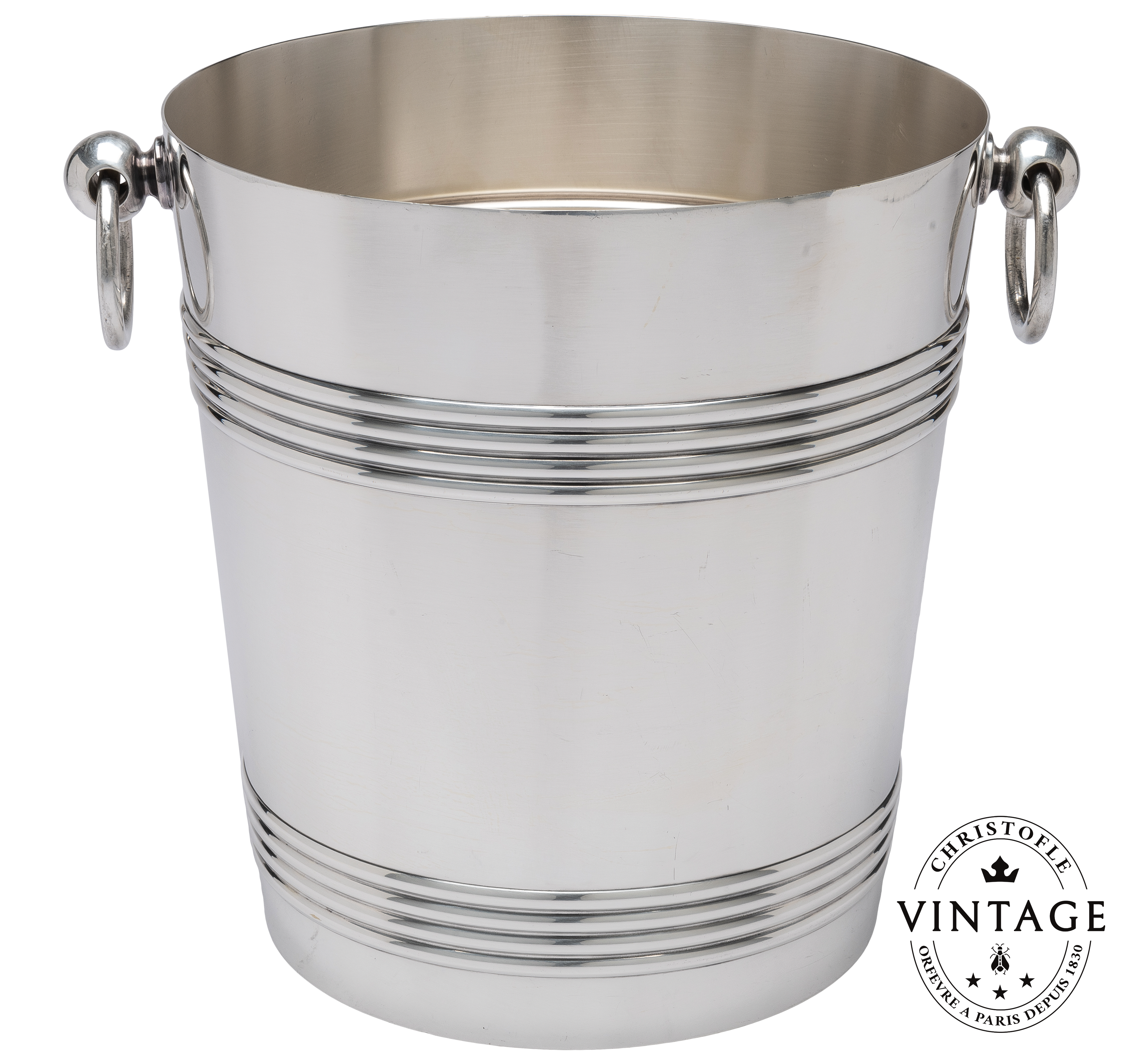 christofle Vintage Silvered Biarritz Champagne Bucket