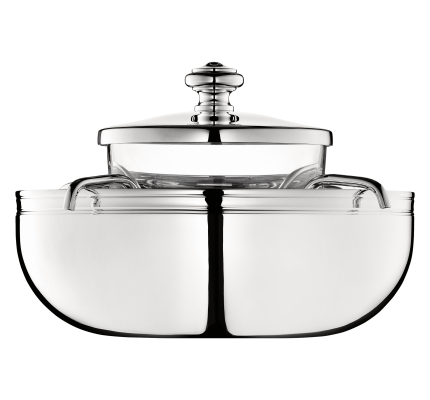 christofle silver-plated caviar serving set 2