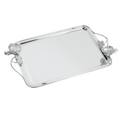 christofle tray 43x32 cm anemone  silver plated 0