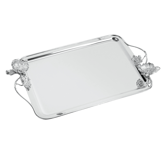 christofle tray 43x32 cm anemone  silver plated 0