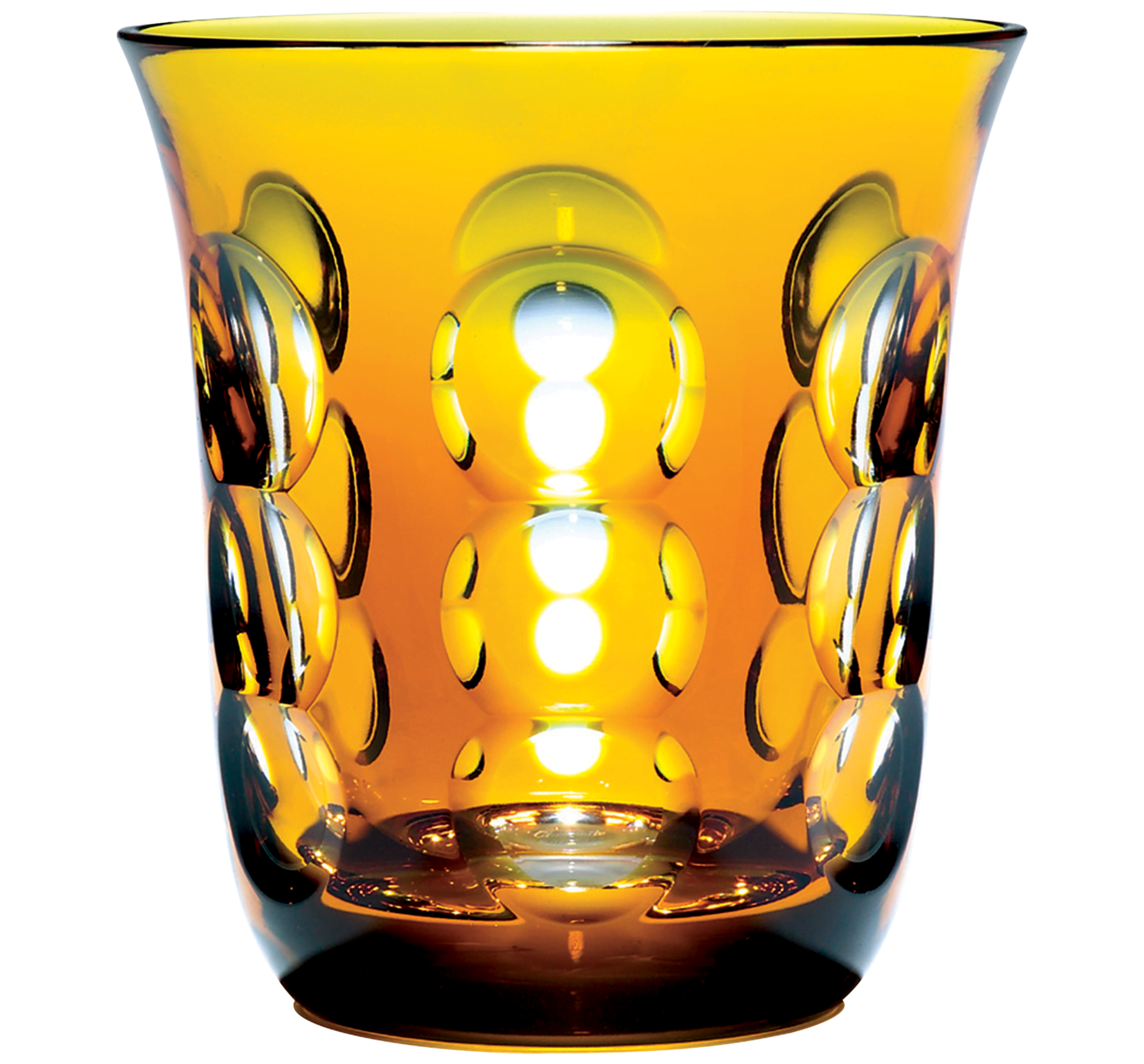 christofle red crystal water glass 2