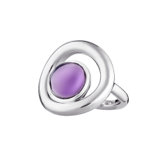christofle sterling silver ring with amethyst  2