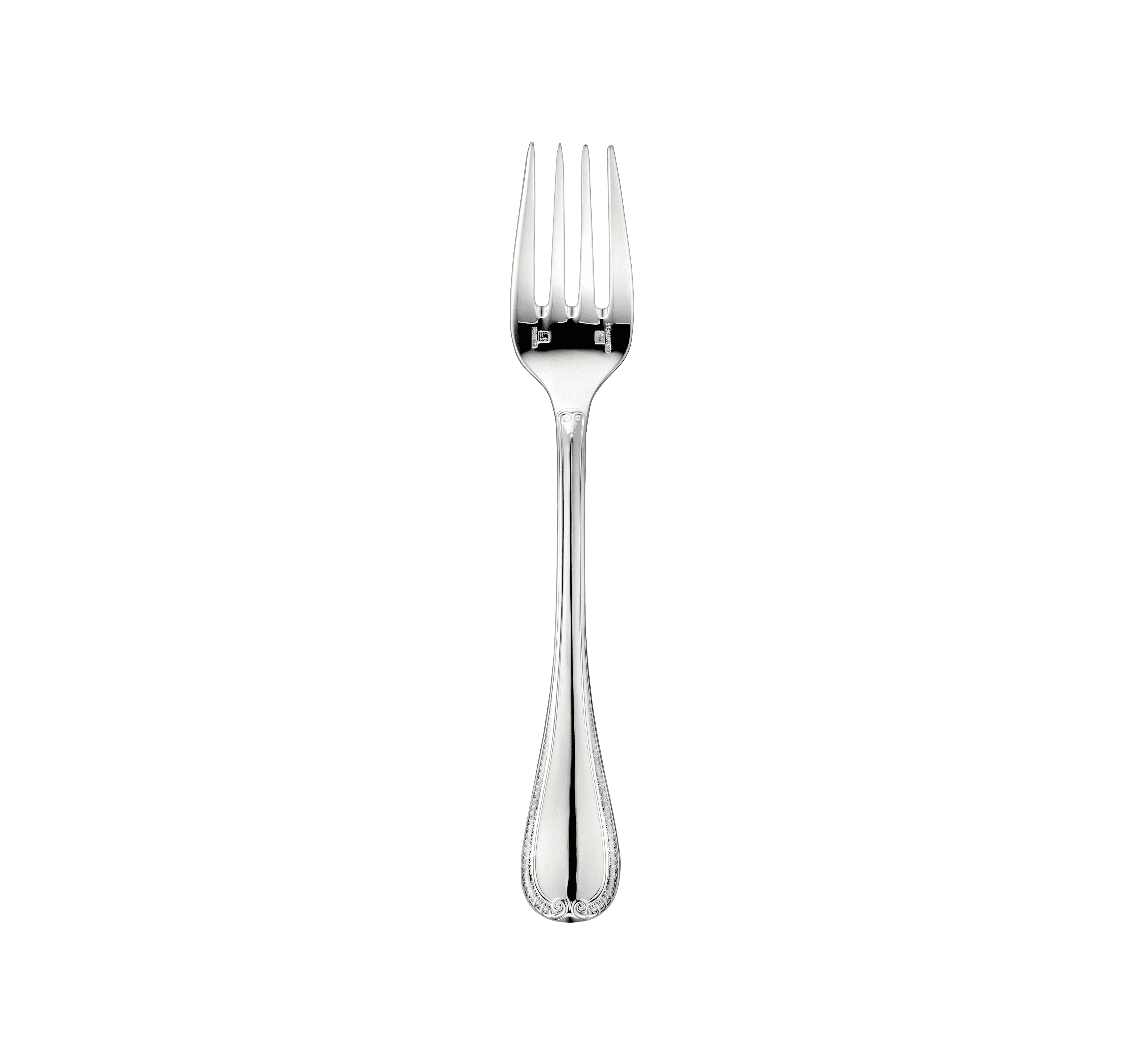 christofle fourchette à salade en métal argenté 1