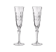 christofle Set of 2 Crystal Champagne Flute