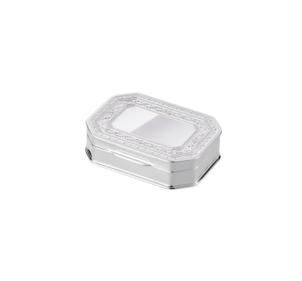 christofle silver-plated cut edges trinket box 0