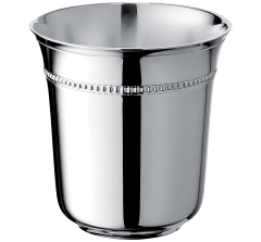 christofle silver plated baby cup perles   2