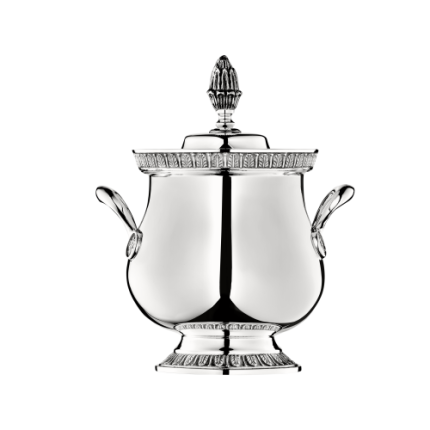 christofle sugar bowl malmaison  silver plated 4