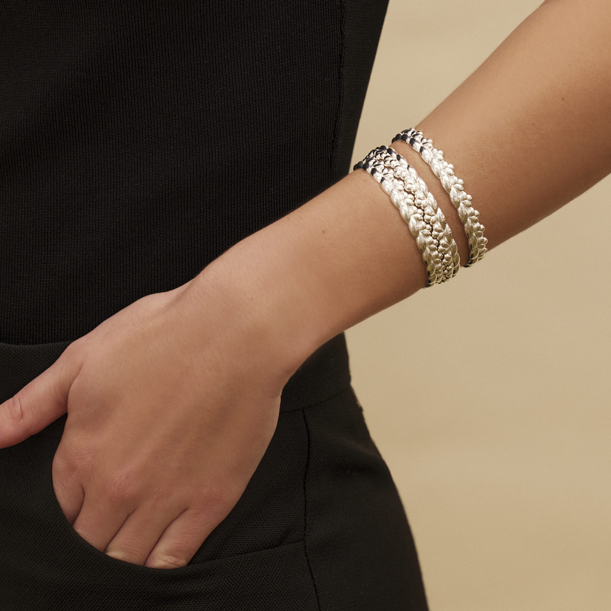 christofle bracelet jonc fin en argent massif 1