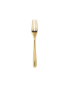 christofle Stainless steel dessert fork - gold colour