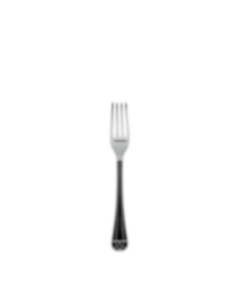 Silver-plated Dessert Fork - Black