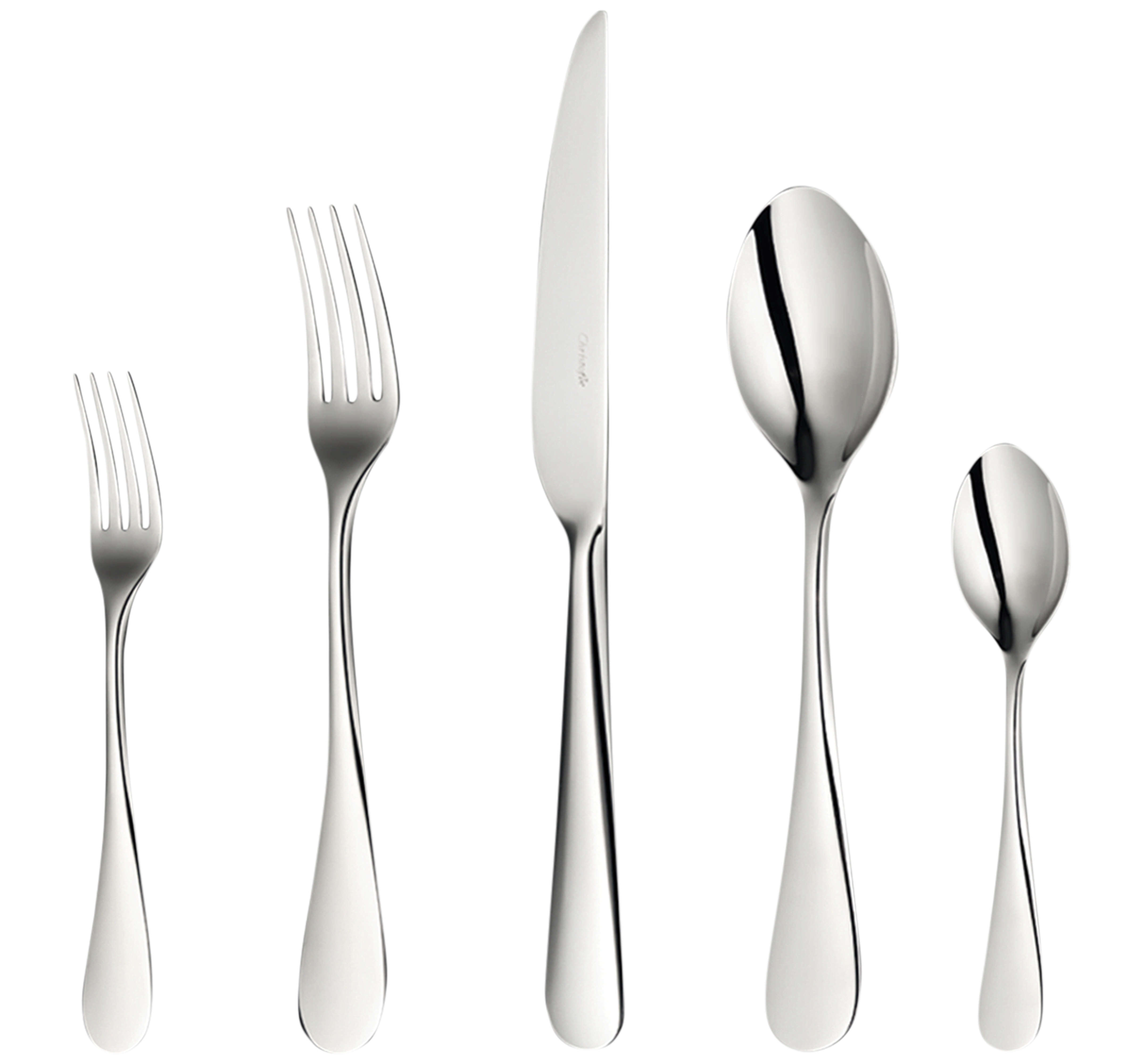 christofle 5-piece stainless steel flatware set 1