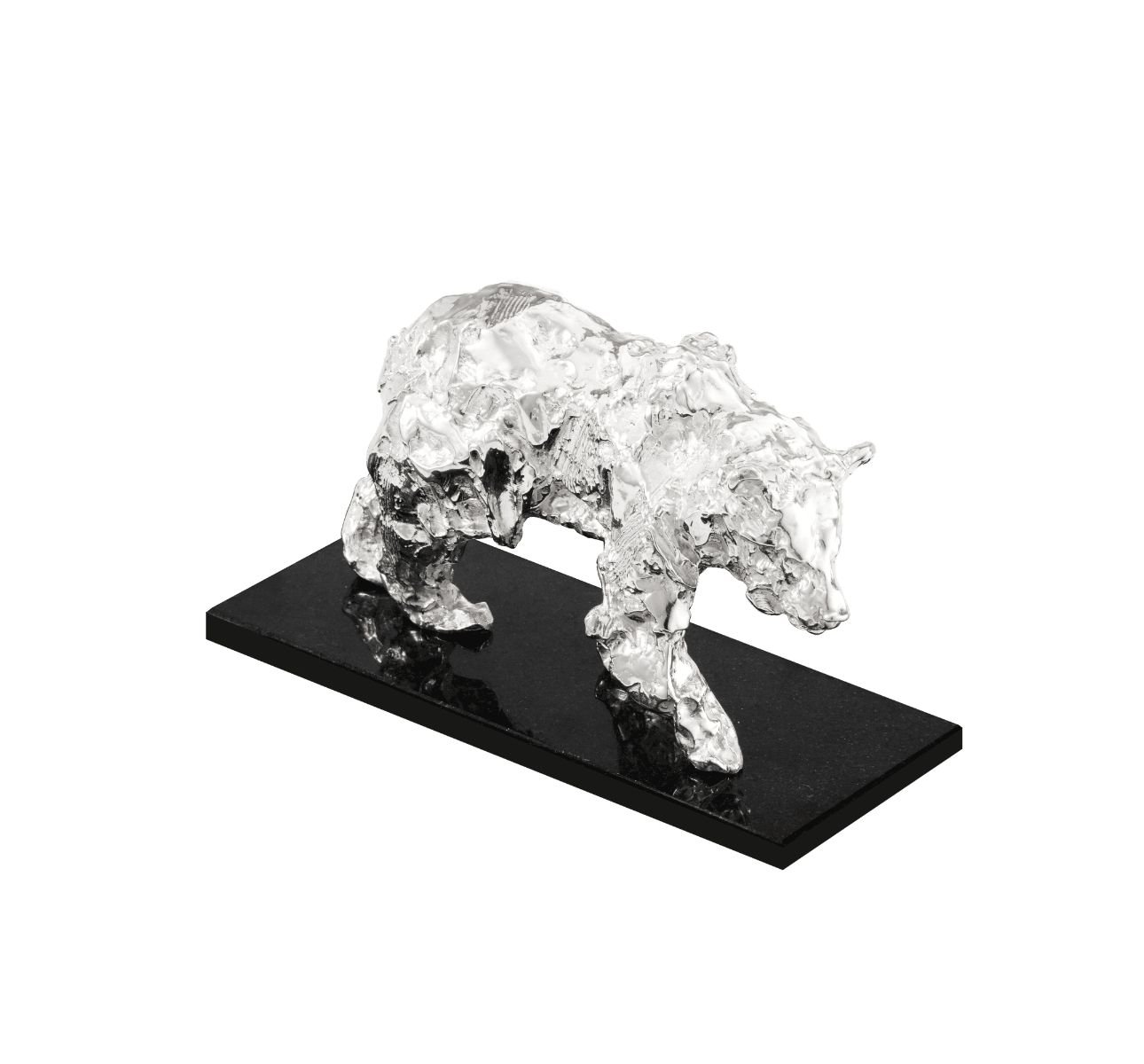 christofle ours petit modèle en argent massif - haute orfèvrerie 2