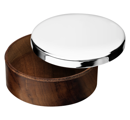 Small round box Uni Silver plated - 8 cm