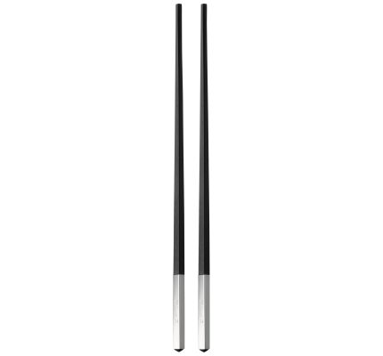 Pair of Chinese chopsticks Uni Silver plated and Resin