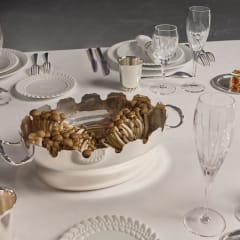 Silvered Clotaire Centerpiece Vintage