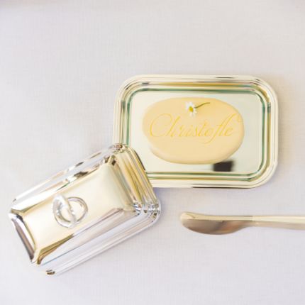 christofle butter dish  vertigo  silver plated 2