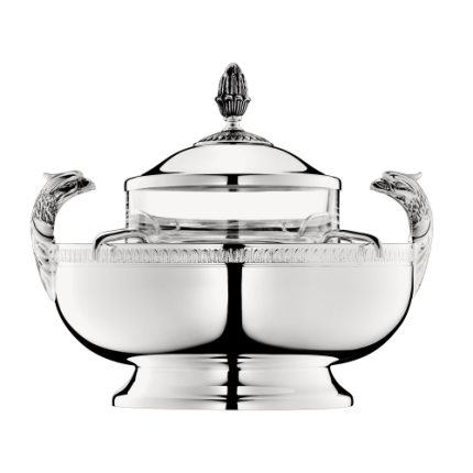 christofle silver-plated caviar serving set 2