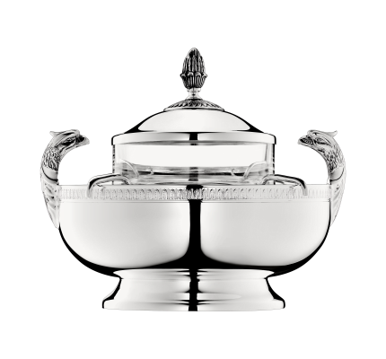 Silver-Plated Caviar Serving Set