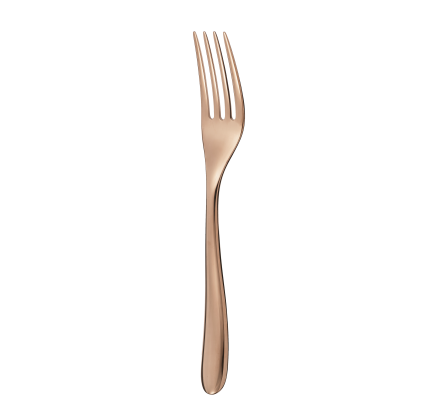 christofle copper stainless steel table fork  3