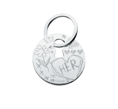 christofle silver-plated her key chain 5