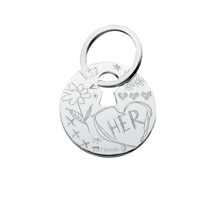 christofle silver-plated her key chain 5