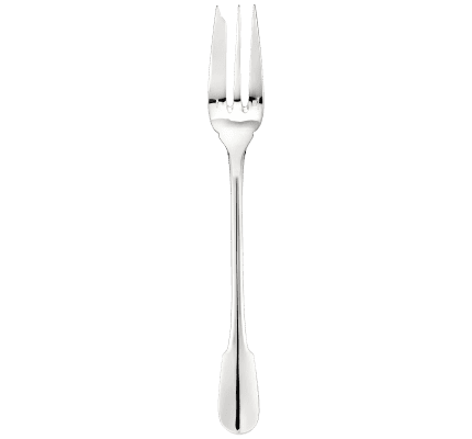 christofle serving fork cluny  silver plated 1