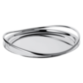 christofle Round tray 39 cm Vertigo  Silver plated