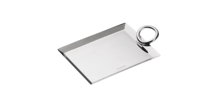 Business card tray Vertigo  Silver plated
